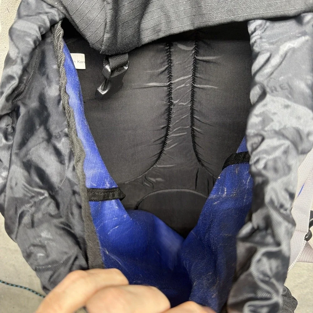REI Half Dome Hiking Backpack Blue Black Internal Frame Daypack 50L
